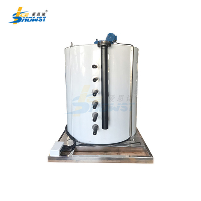 Beli Vertikal Flake Ice Maker Evaporator Machine Drum System 5 Ton online manufacture