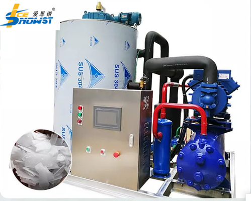 Beli CE 5 Ton Air Laut Komersial Flake Ice Maker Mesin untuk pembuatan es online manufacture