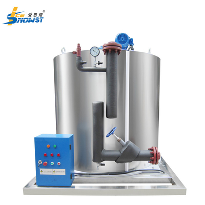 Beli 10 Ton SS304 Stainless Steel Ice Flake Evaporator Machine Dengan Sistem Amonia online manufacture