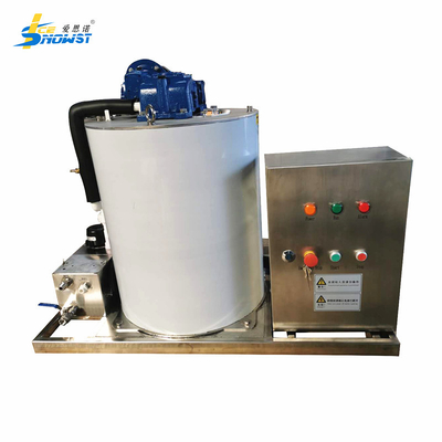 Beli Sistem Kontrol PLC Otomatis 1T/hari Mesin Drum Evaporator Es Serpihan Air Laut online manufacture