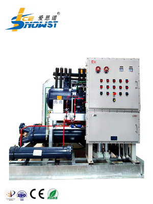 Beli 30 Ton Air Tawar Flake Ice Machine PLC Control Untuk Industri Kimia online manufacture