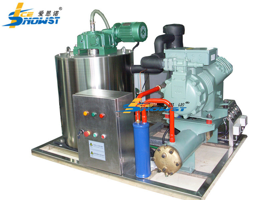 Komersial Air Garam Flake Generator Es 2Ton Untuk Kapal Perikanan Tuna