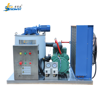 1 Ton SS316 Mesin es air asin es serpihan Generator es serpihan dengan pendingin udara