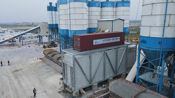 Sistem pendinginan beton 2-6 jam yang disesuaikan 10-100 ton/jam dengan kompresor sekrup