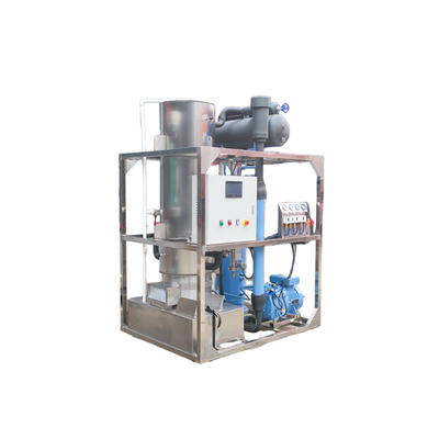 Voltage 220V/380V/415V/440V/480V Mesin es tabung dengan kontrol PLC Dingin udara / air